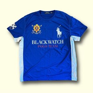 Polo Ralph Lauren Blackwatch Polo Team Big Pony Shirt Blue Men's Medium